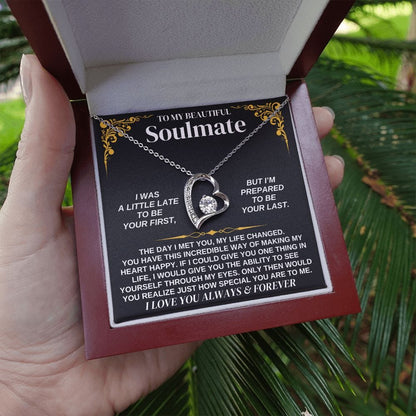 To My Soulmate - Forever Love Necklace Gift Set - SS338V2