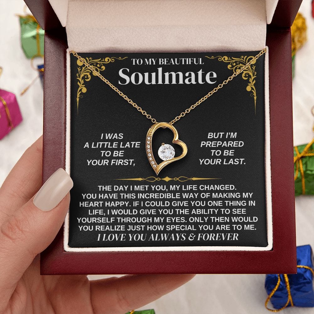 To My Soulmate - Forever Love Necklace Gift Set - SS338V2