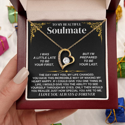To My Soulmate - Forever Love Necklace Gift Set - SS338V2