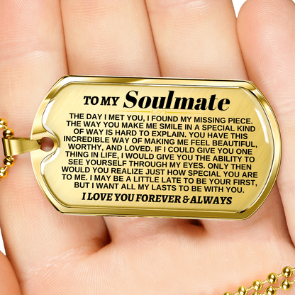 To My Soulmate | I Found My Missing Piece | Beautiful Love Tag - SS305