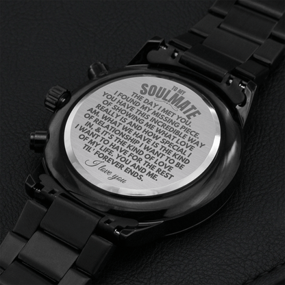To My Soulmate - Luxury Engraved Watch - SS65